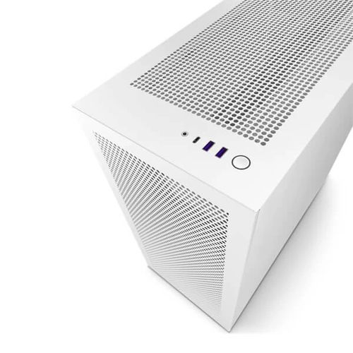 NZXT H7 Flow Mid Tower Cabinet (E-ATX) (White-Black)