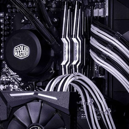 Cooler Master PSU Extension Cable (White/Black)