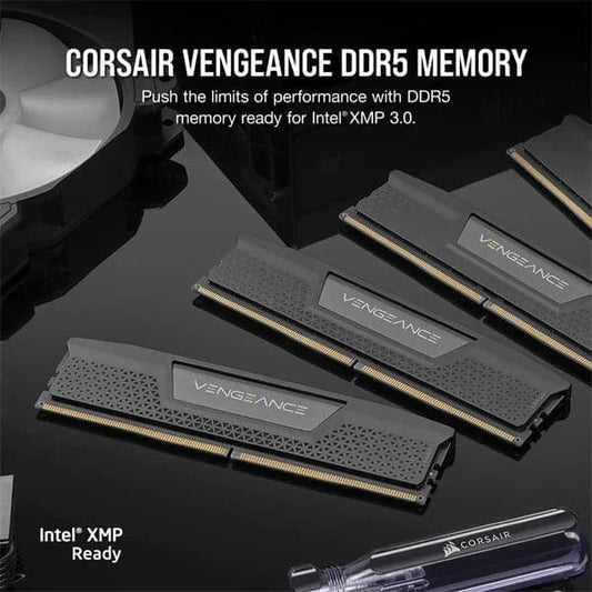 CORSAIR Vengeance 32GB ( 16GB x 2 ) DDR5 6000MHz RAM ( Black )
