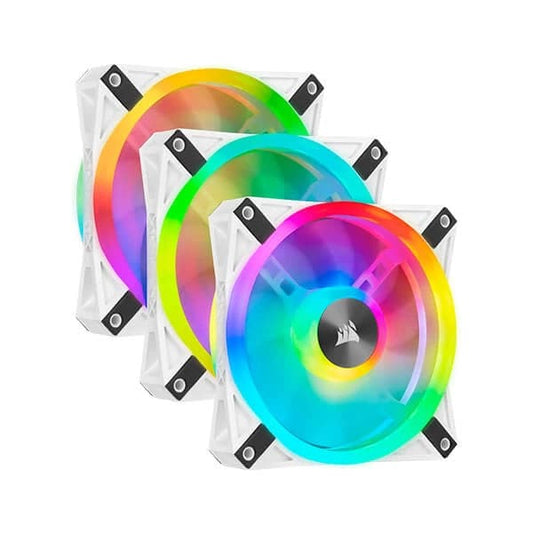 Corsair ICUE QL120 RGB Cabinet Fan (Triple-Pack) ( White )
