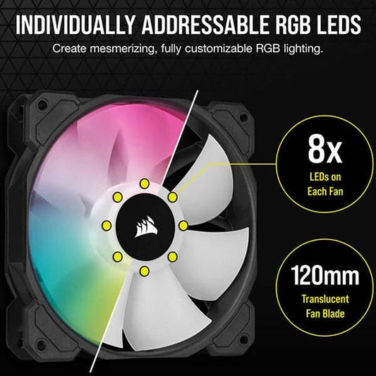 Corsair ICUE SP120 RGB Elite Cabinet Fan (Single Pack)