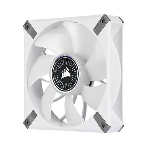 Corsair ICUE ML120 RGB Elite Premium 120mm PWM Magnetic Levitation Triple Fan Kit (White)