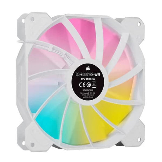 Corsair ICUE SP140 RGB Elite White Cabinet Fan (Single Pack)