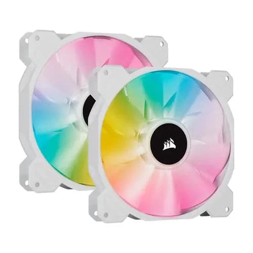 Corsair ICUE SP140 RGB Elite Cabinet Fan With Lighting Node Core (Dual Pack) ( White )
