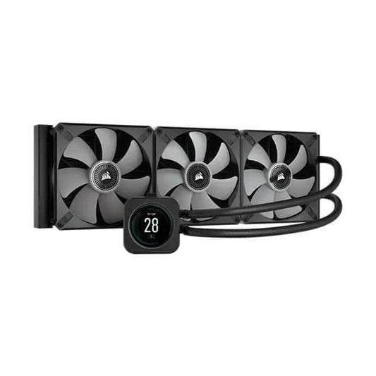 Corsair ICUE H170i Elite LCD Display CPU Liquid Cooler (Black)