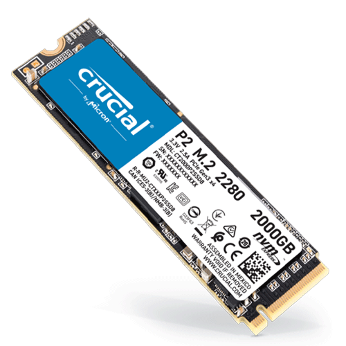 Crucial P2 2TB M.2 NVMe Internal SSD