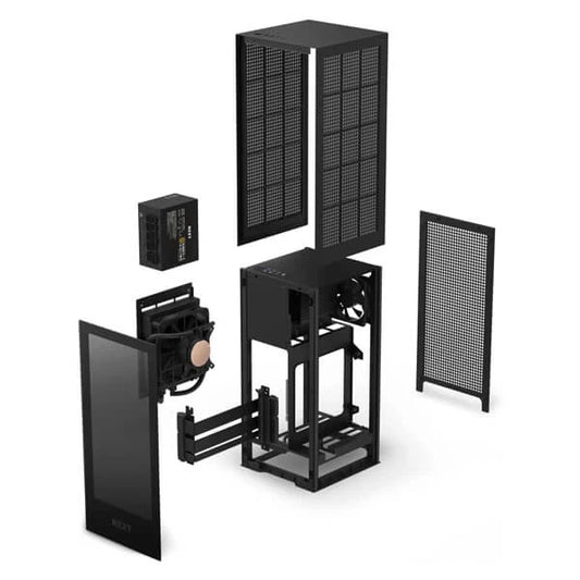 NZXT H1 Version 2 (M-ITX) Mini Tower Cabinet TG (Matte Black)