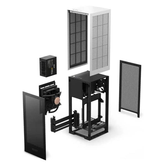 NZXT H1 Version 2 (M-ITX) Mini Tower Cabinet (Matte White)