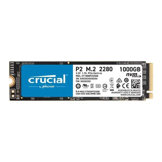 Crucial P2 1TB 3D NAND M.2 NVMe SSD