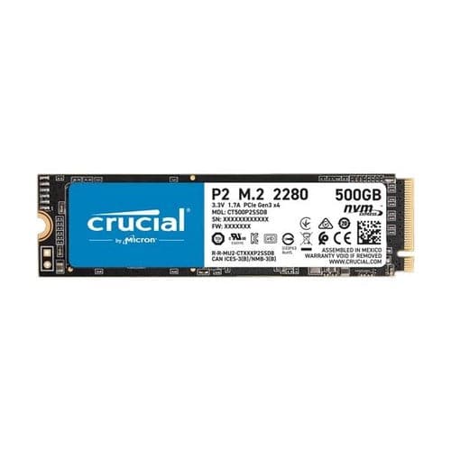 Crucial P2 500GB 3D NAND M.2 NVMe SSD