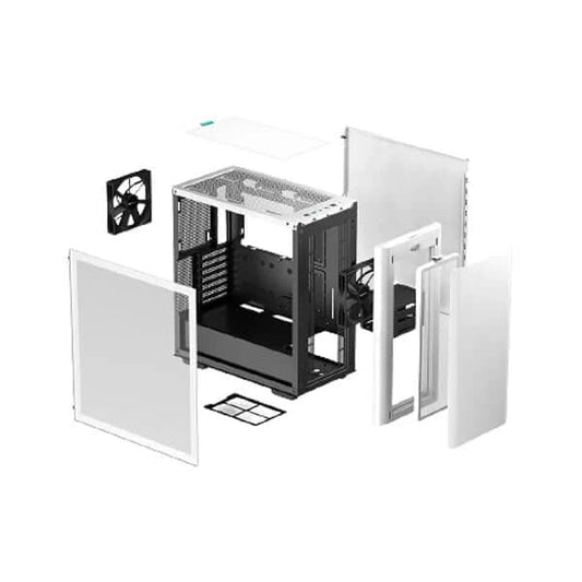 Deepcool CK500 ATX Mid Tower Cabinet TG (White)