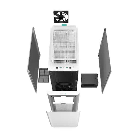Deepcool CK500 ATX Mid Tower Cabinet TG (White)