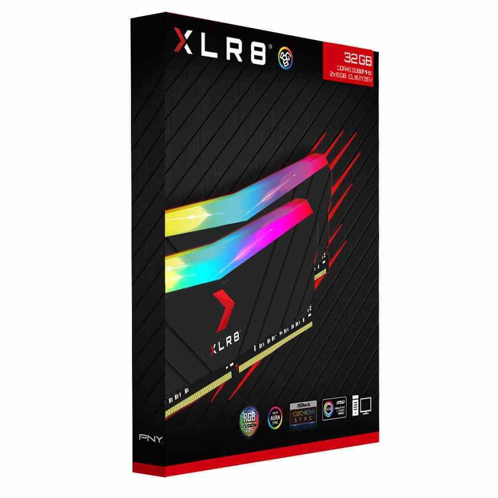 Buy PNY XLR8 RGB 32GB 16GB x 3200MHz DDR4 RAM CL16