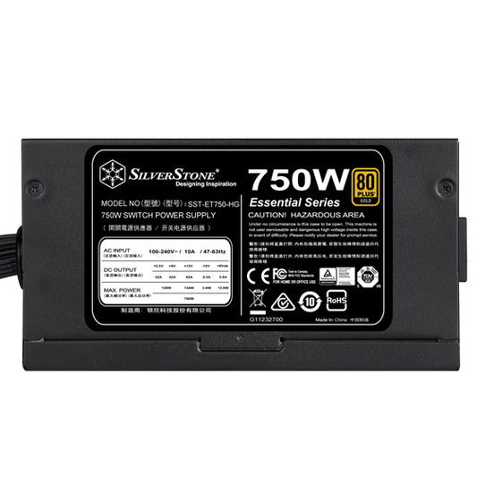 SilverStone Strider Essential Series SST ET750-HG 80+ Gold Semi Modular PSU (750 Watt)