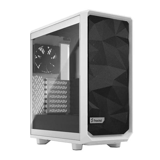 Fractal Design Meshify 2 Compact Clear TG Mid Tower Cabinet (White) (FD-C-MES2C-05)