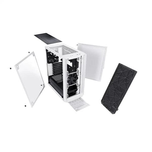 Fractal Design Meshify C TG Mid Tower Cabinet (White)