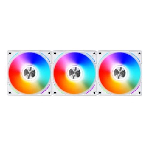Lian Li UNI Fan AL120 120mm ARGB Cabinet Fan (Triple Pack) White