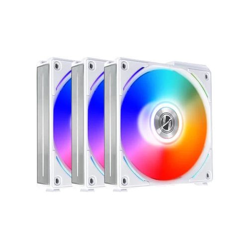 Lian Li UNI Fan AL120 120mm ARGB Cabinet Fan (Triple Pack) White