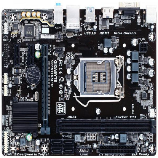 Gigabyte GA-H110M-H (Rev. 2.0) Motherboard