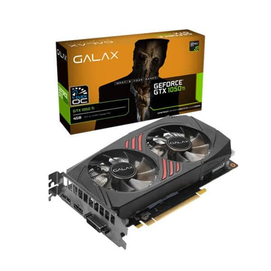 GALAX GeForce GTX 1050 Ti (1-CLICK OC) 4GB DDR5 128-BIT Gaming Graphics Card