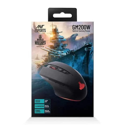 Ant Esports GM200W Optical Wired Gaming Mouse (Black)