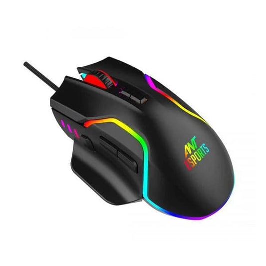 ANT ESPORTS GM320 Pro Wireless Ergonomic Gaming Mouse ( GM320-PRO ) ( 12800DPI / 8 Macro Buttons ) ( Black )