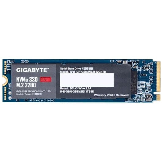 Gigabyte 512GB PCIe M.2 NVMe SSD