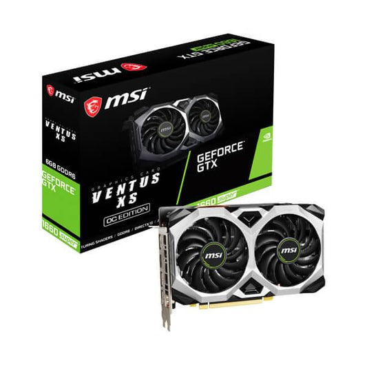 MSI Geforce GTX 1660 Super Ventus XS OC 6GB GDDR6 Graphics Card