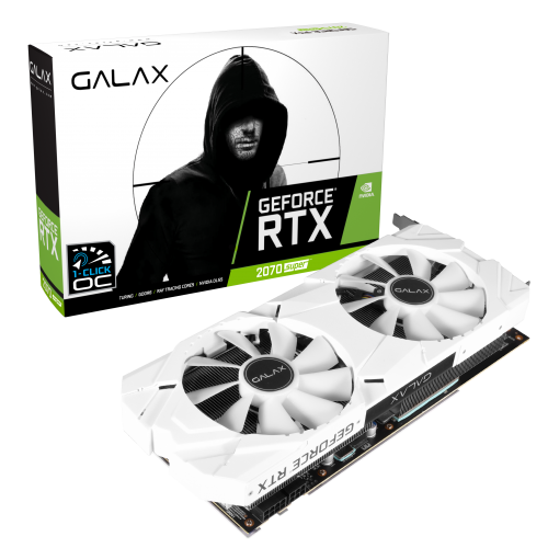 GALAX GeForce RTX 2070 Super EX White 1-Click OC 8GB Graphics Card