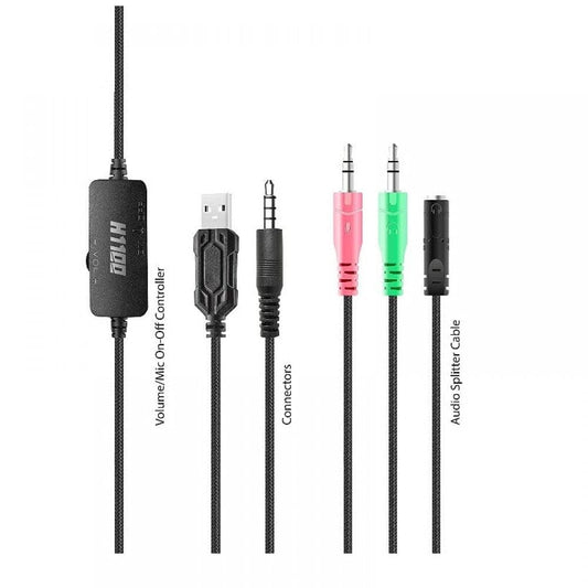 Ant Esports H1100 Pro RGB Wired Gaming Headset (Black)