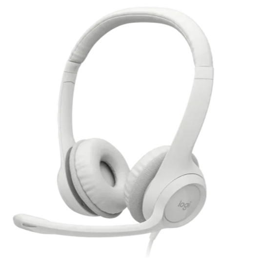 LOGITECH H390 RGB Wired Stereo Gaming Headphones ( Off-White ) ( Pc / Mobile / Mac / Xbox )