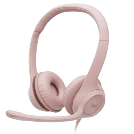 LOGITECH H390 RGB Wired Stereo Gaming Headphones ( Rose )