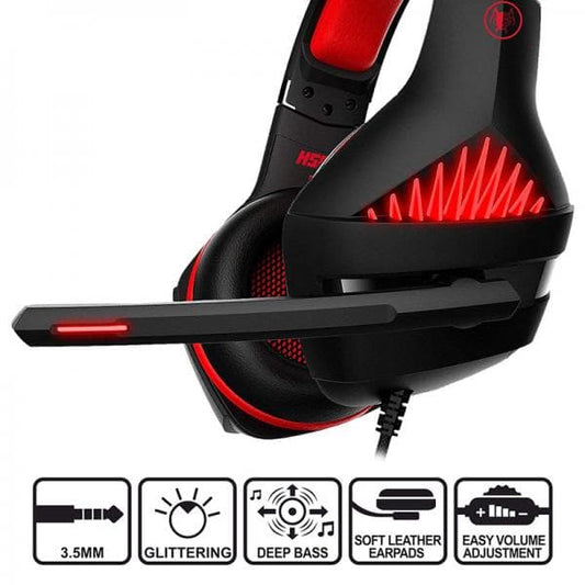 Ant Esports H500 Gaming Headset (Black Red)
