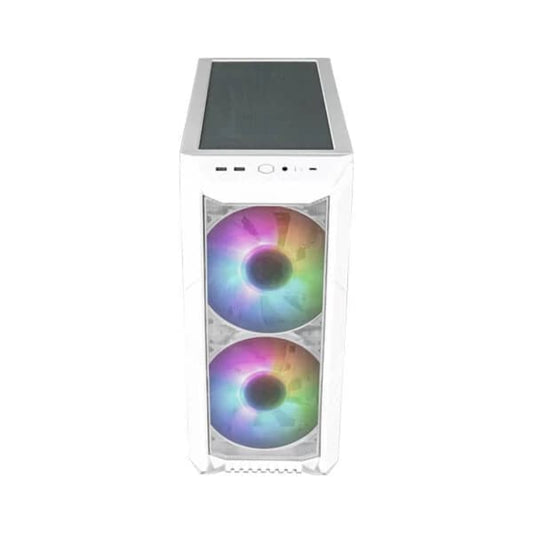 Cooler Master HAF 500 ARGB EATX Mid Tower Cabinet (White)