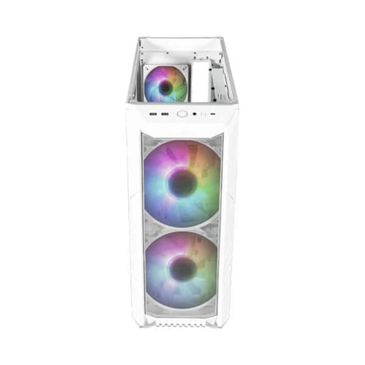 Cooler Master HAF 500 ARGB EATX Mid Tower Cabinet (White)