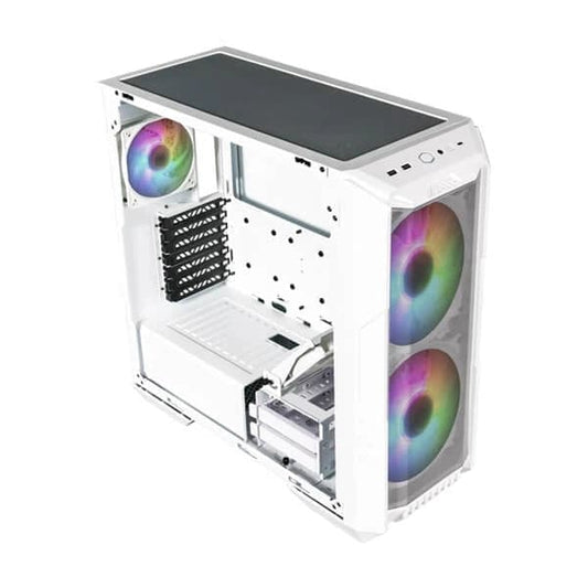 Cooler Master HAF 500 ARGB EATX Mid Tower Cabinet (White)