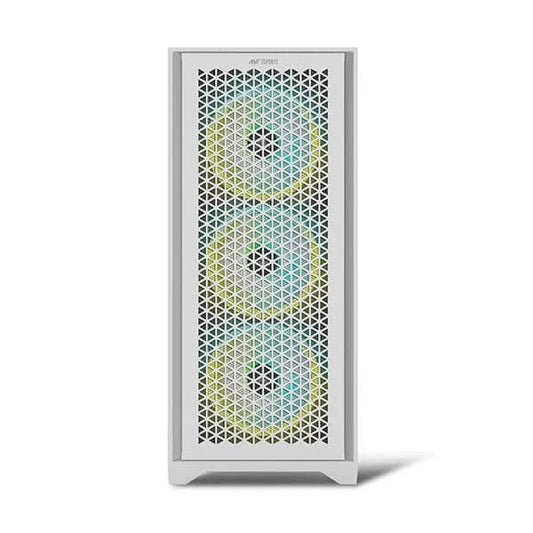 Ant Esports ICE-4000 RGB Mesh (ATX) Mid Tower Cabinet (White)