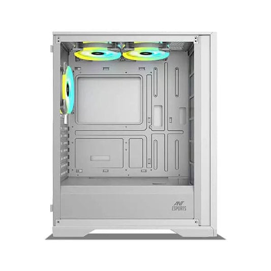 Ant Esports ICE-4000 RGB Mesh (ATX) Mid Tower Cabinet (White)