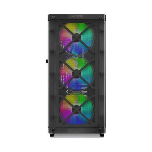 Ant Esports ICE-5000 RGB (E-ATX) Mid Tower Cabinet (Black)