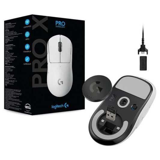 Logitech G Pro X Superlight Wireless Gaming Mouse (White)