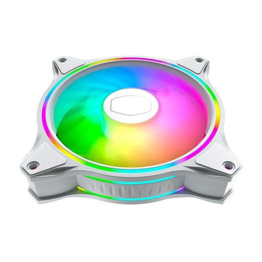 Cooler Master MasterFan MF120 Halo ARGB Cabinet Fan (White) (Triple Pack)