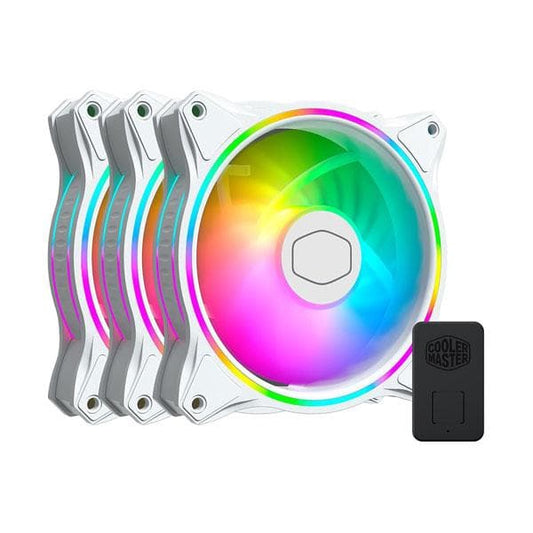 Cooler Master MasterFan MF120 Halo White ARGB Fans (Triple Pack)