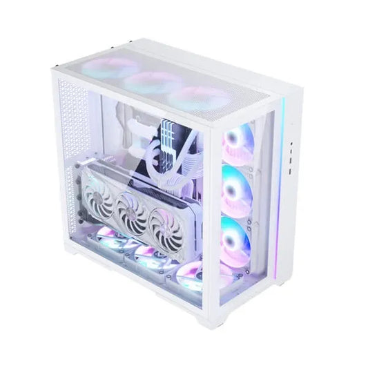 Phanteks Metallicgear Neo Qube 2 DRGB Mid Tower Cabinet (E-ATX) (White)