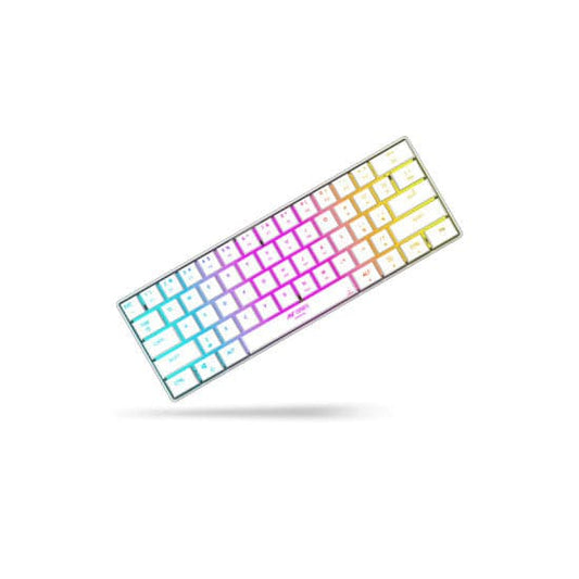 ANT ESPORTS MK1500 Mini 60% RGB Membrane Wireless Gaming Keyboard (White)