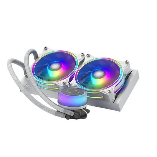 Cooler Master ML240 Illusion ARGB CPU Liquid Cooler (White)