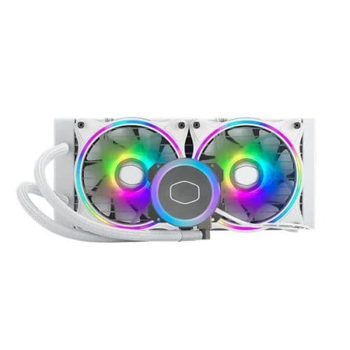 Cooler Master ML240 Illusion ARGB CPU Liquid Cooler (White)