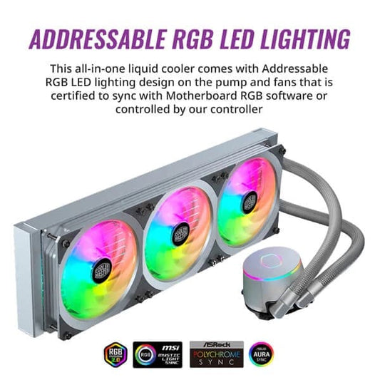 Cooler Master MasterLiquid ML360P Liquid Cooler Silver Edition