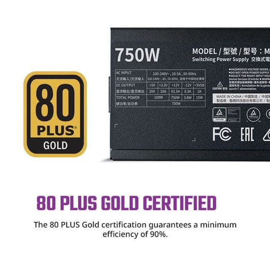 Cooler Master MWE 750 V2 80+ Gold Fully Modular Power Supply (750W)