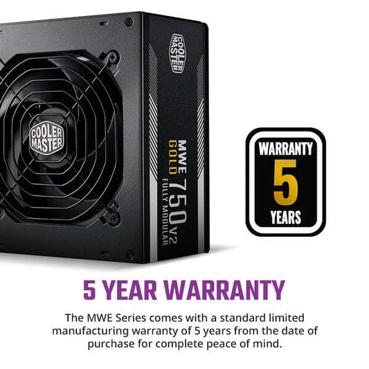 Cooler Master MWE 750 V2 80 Plus Gold Fully Modular PSU (750W)