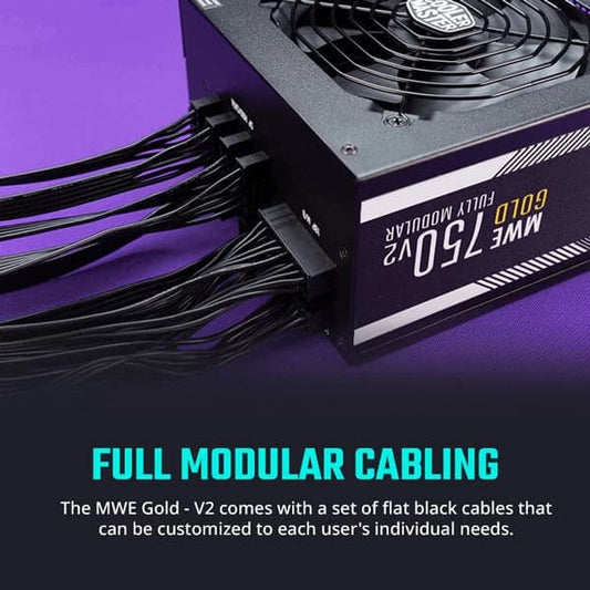 Cooler Master MWE 750 V2 80 Plus Gold Fully Modular PSU (750W)